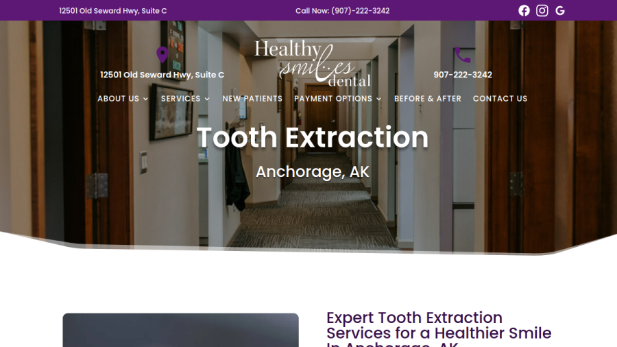 Healthy Smiles Dental website