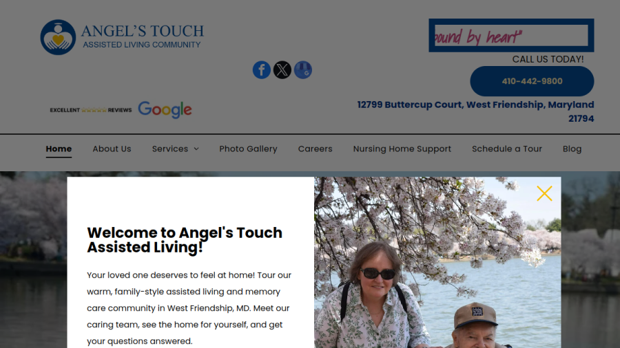 Angel's Touch Care Assisted Living website