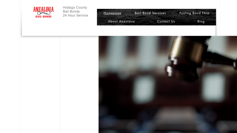 Anzaldua Bail Bonds website