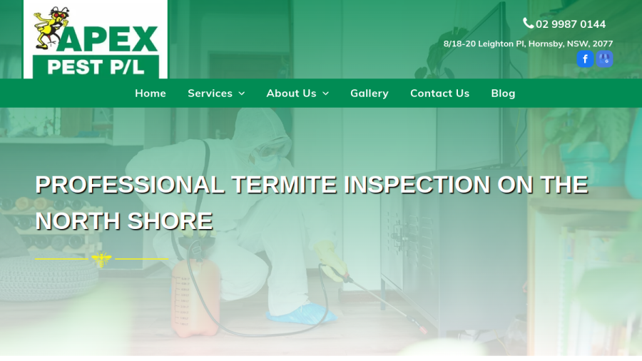 Apex Pest Pty Ltd website