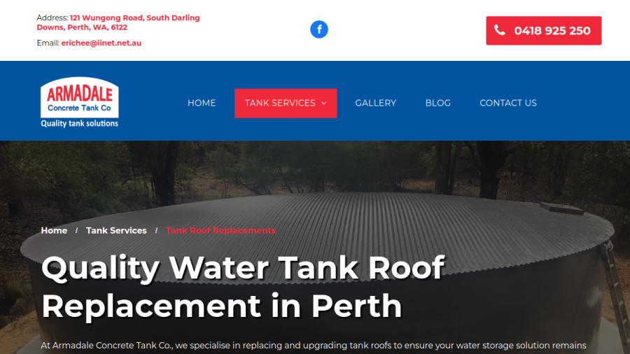 Armadale Concrete Tank Co website