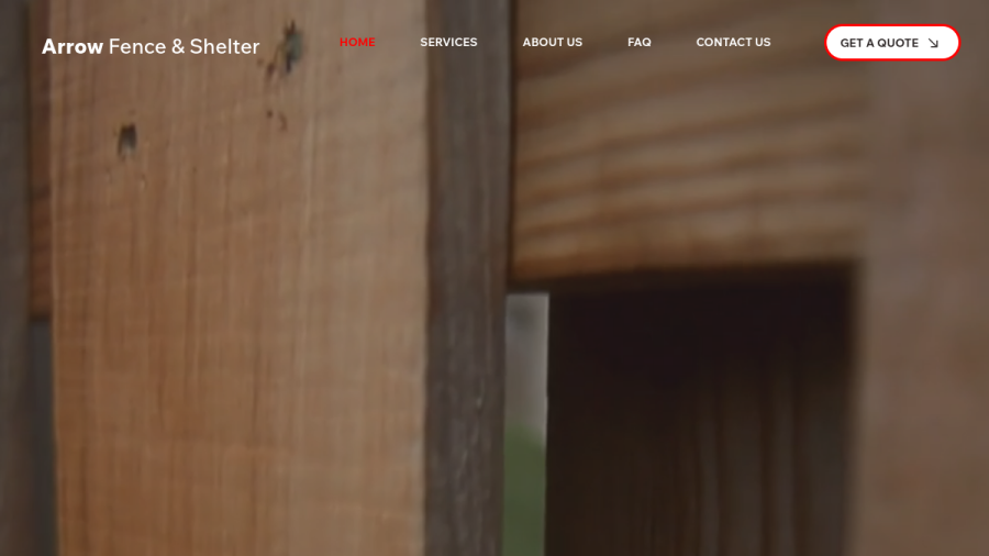 Arrow Fence & Shelter LLC website
