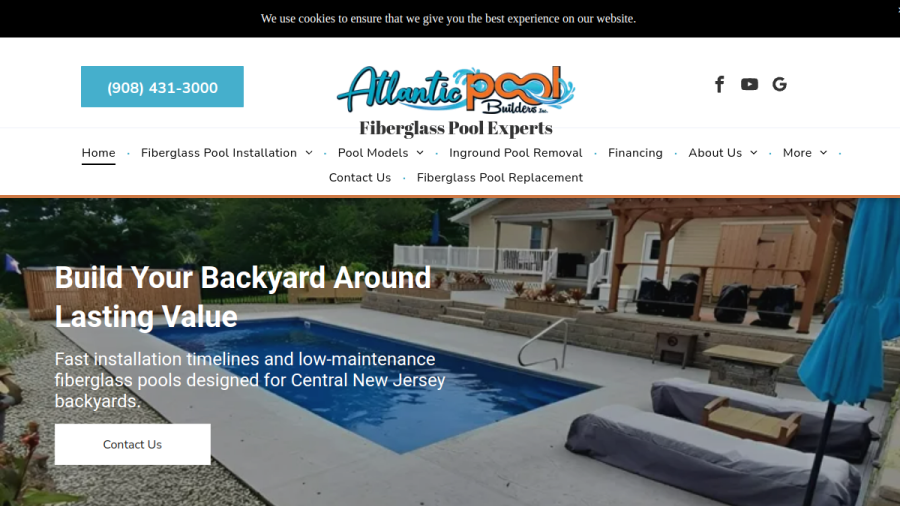 Atlantic Pool Experts website