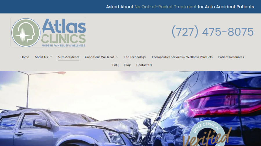 Atlas Clinics Palm Harbor website
