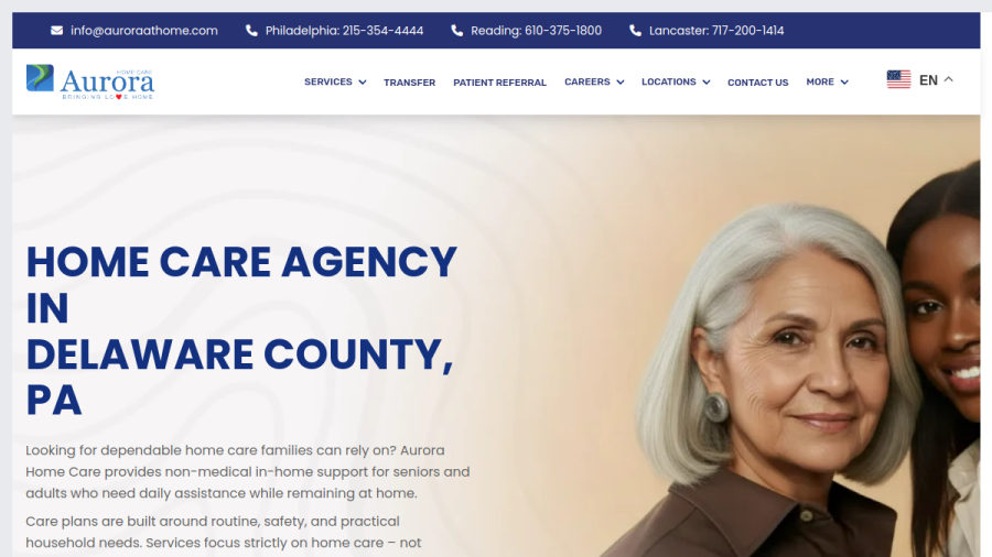Aurora Home Care, Inc. website
