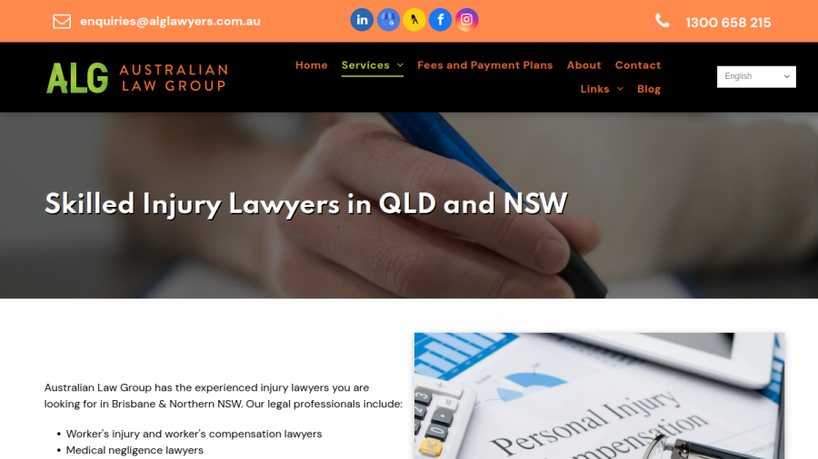 Australian Law Group website