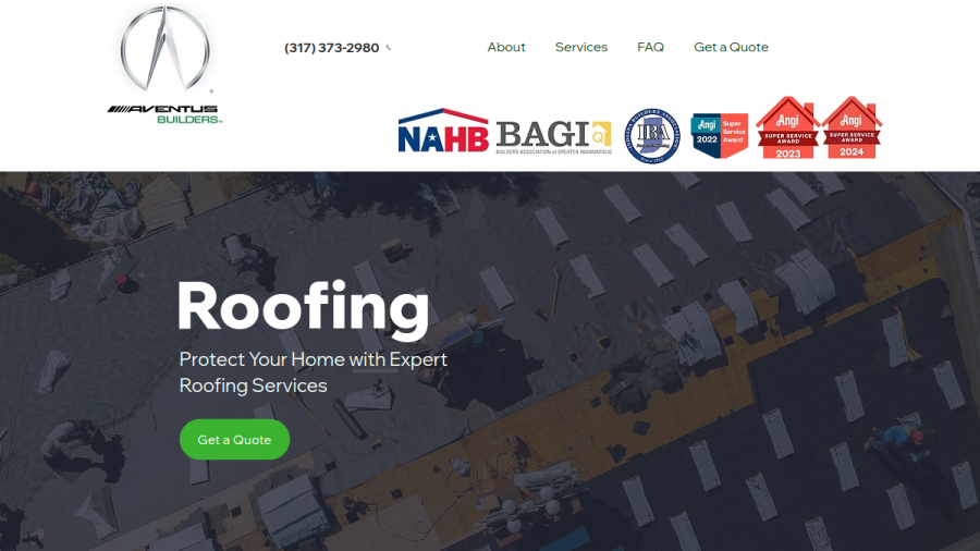 Screenshot of the Aventus Group LLC website
