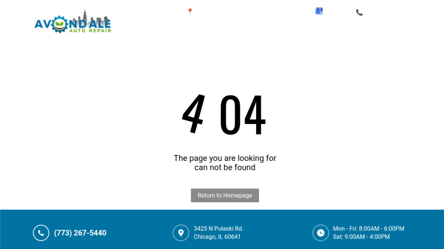 Avondale Auto Repair website