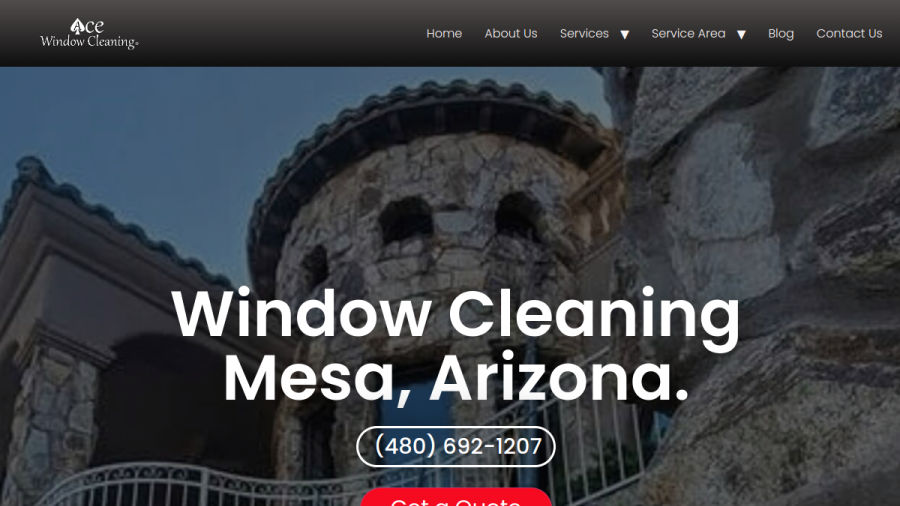 Ace Window Cleaning website