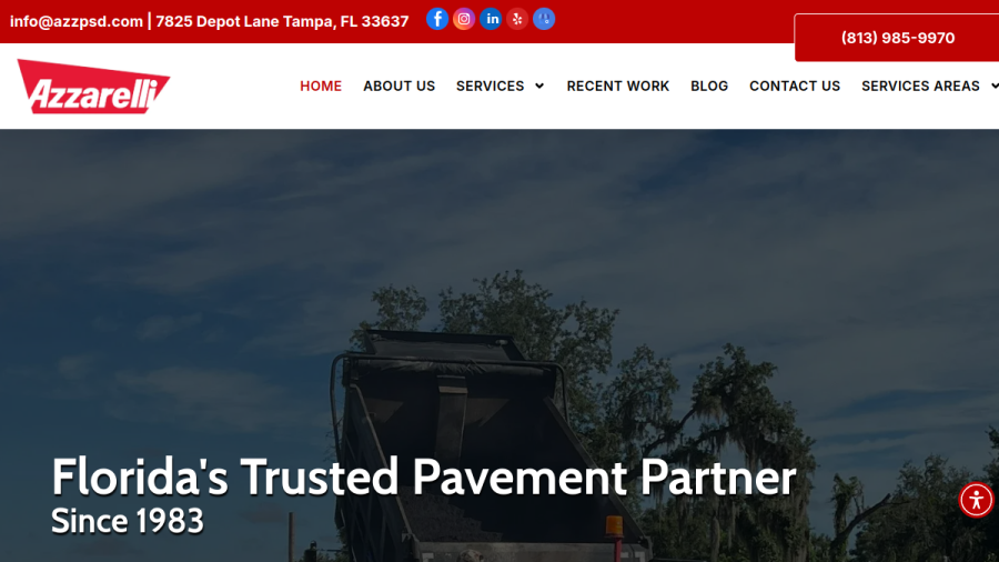 Azzarelli Paving & Site Development website