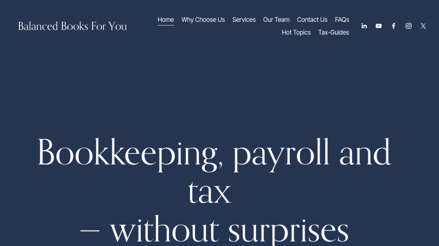 Balanced Books For You website