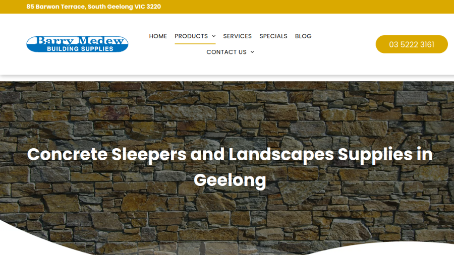 Barry Medew Building Supplies website
