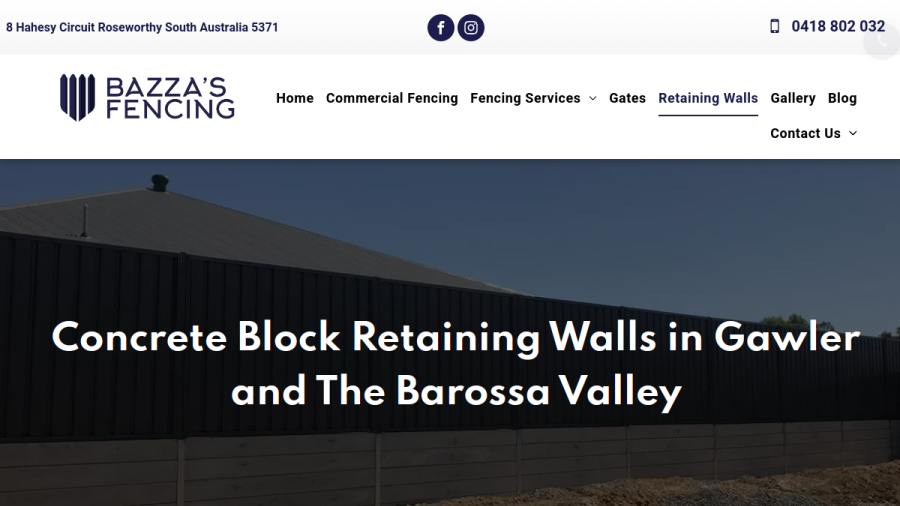 Bazza's Fencing website