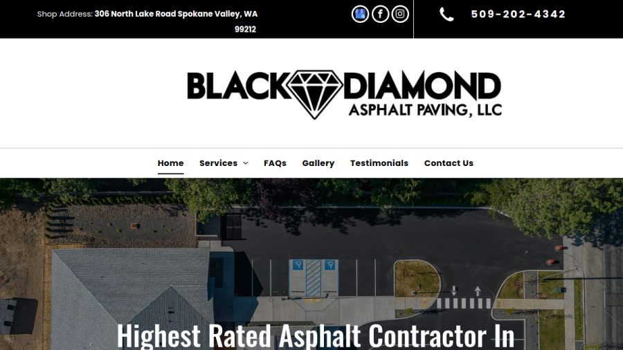 Black Diamond Asphalt Paving LLC website