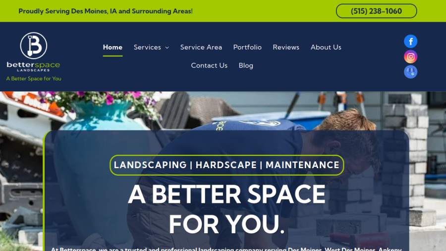 Betterspace Landscapes LLC website