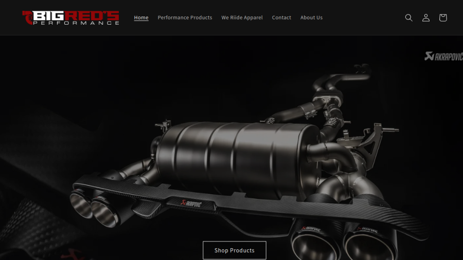 Big Red's Performance website