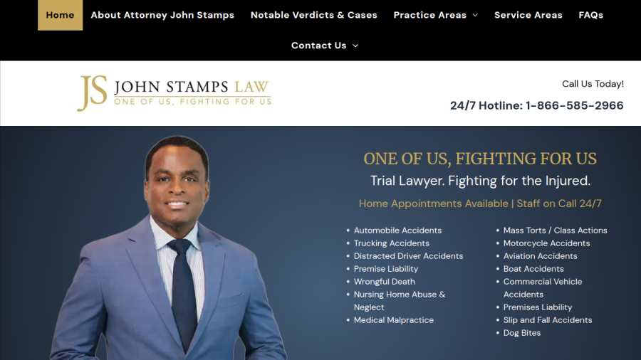 Screenshot of the The Black Belt Law Group LLC website