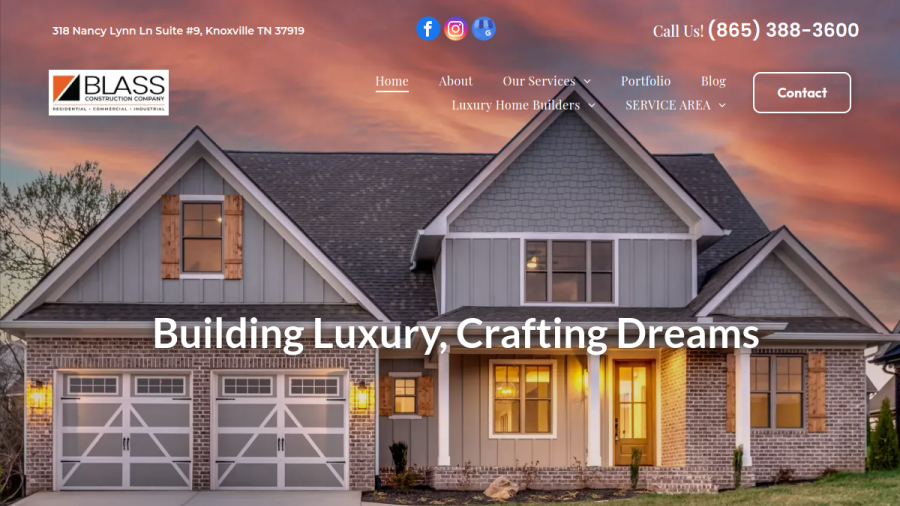 Blass Construction Company website