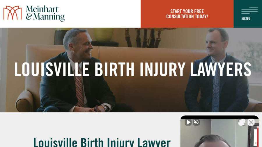 Meinhart & Manning Injury Lawyers, PLLC website