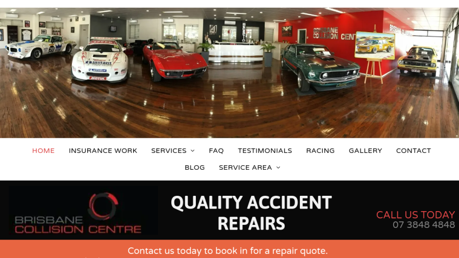 Brisbane Collision Centre website