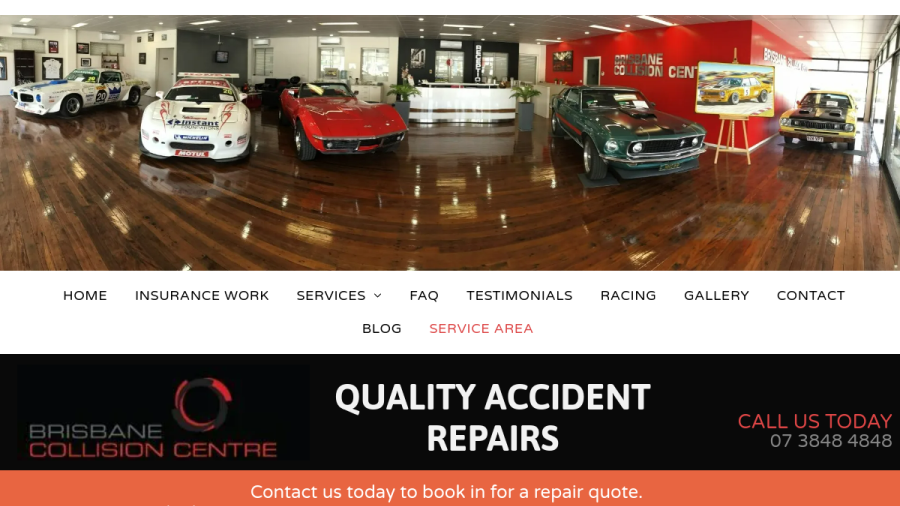 Brisbane Collision Centre website