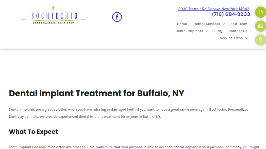 Robert Bochiechio, DDS website