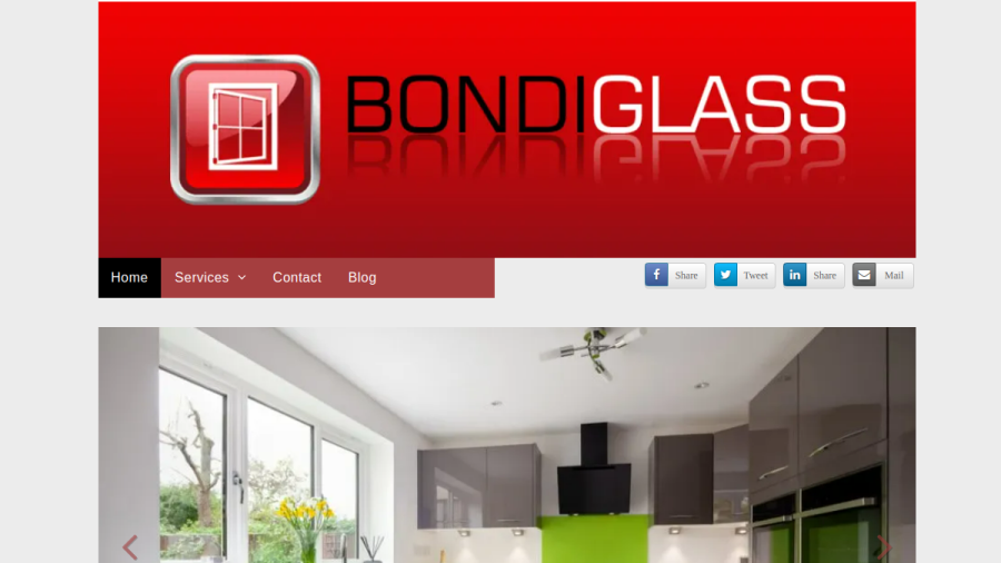 Bondi Glass Service website