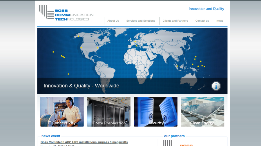 Boss Commtech website
