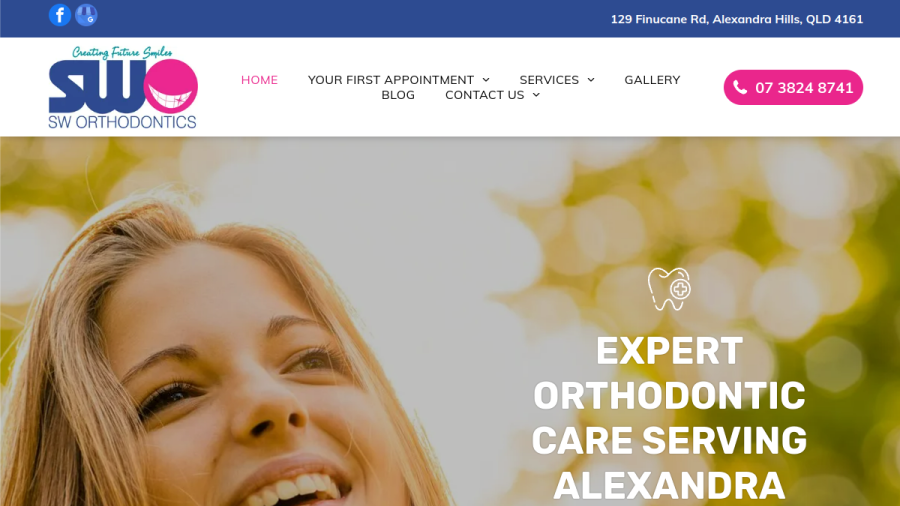 SW Orthodontists website