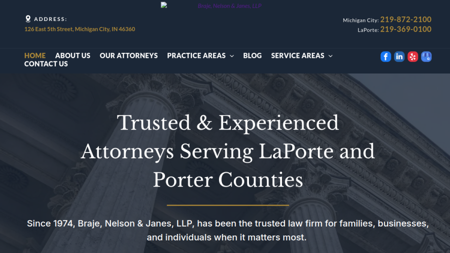 Braje Nelson & Janes LLP website