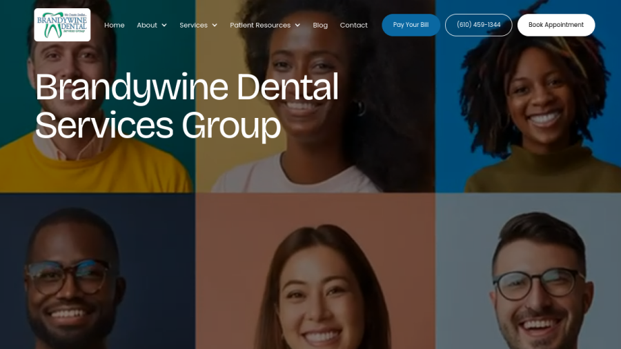 Brandywine Dental Services Group website