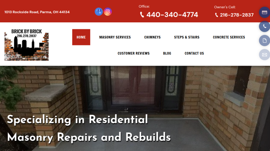 Brick by Brick website
