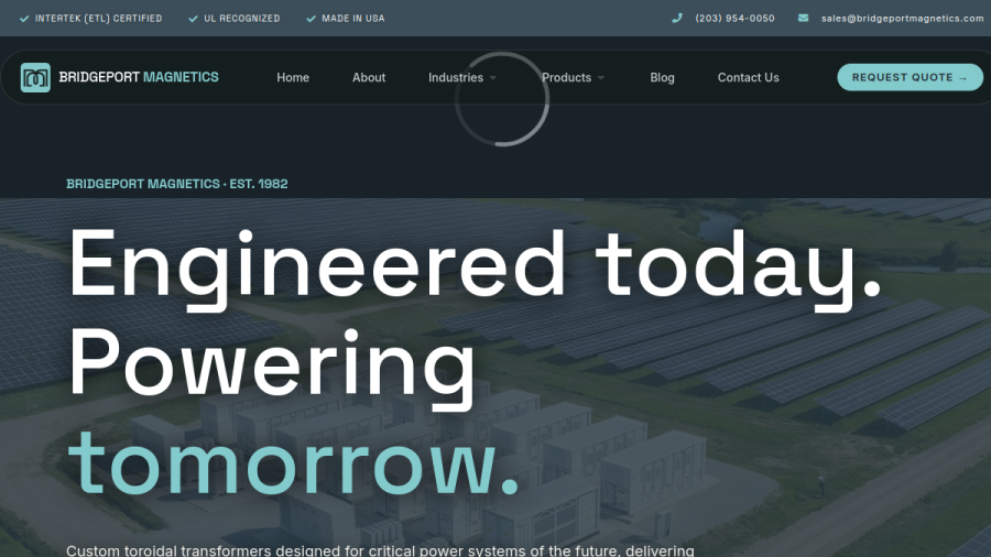 Bridgeport Magnetics Group, Inc website