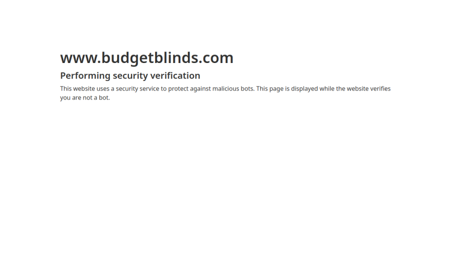 Screenshot of the Budget Blinds of Land O'Lakes & North Tampa website
