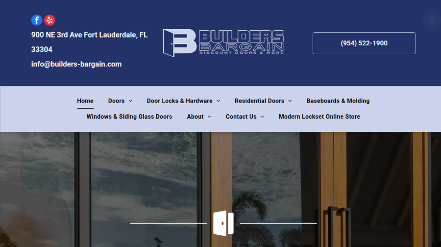 Screenshot of the Builders Bargain website