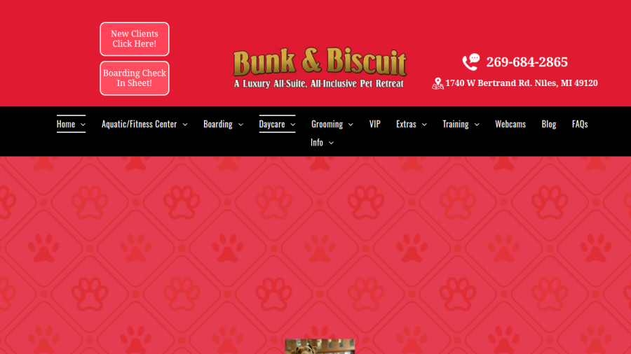 Bunk & Biscuit website