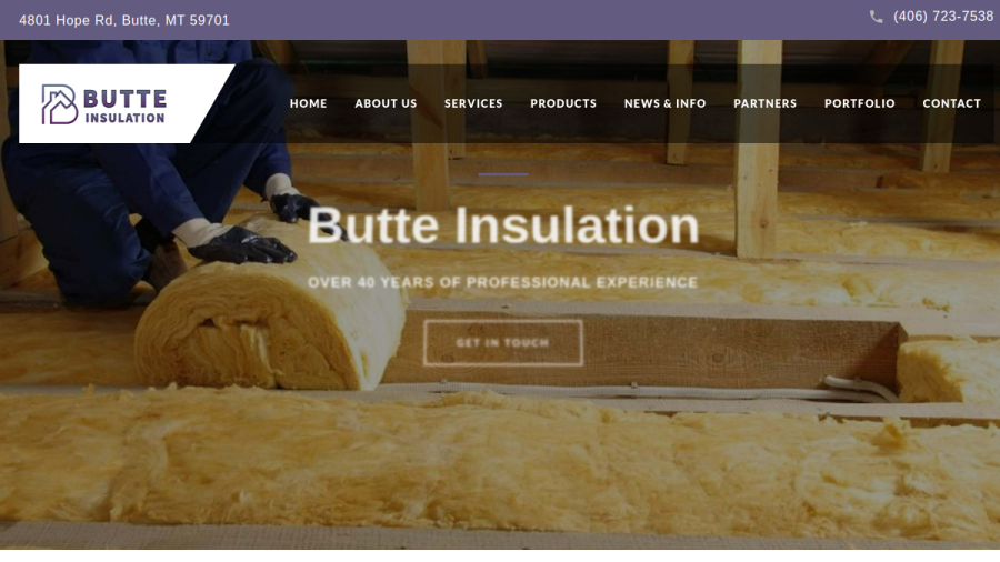 Butte Insulation website