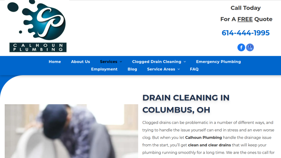 Calhoun Plumbing website