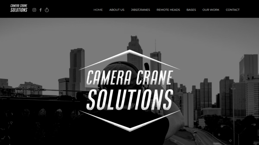 Camera Crane Solutions website