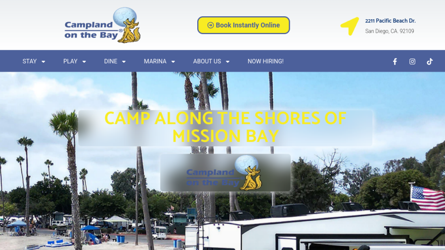 Campland on the Bay website