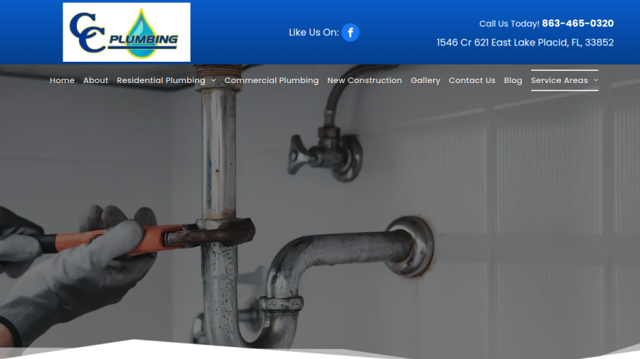 C & C Plumbing & Repair website