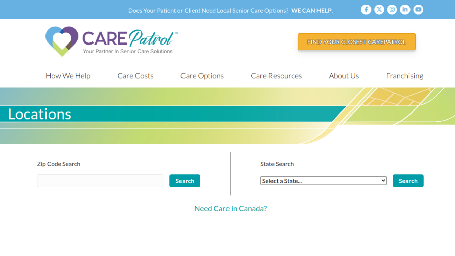 CarePatrol Sarasota Senior Care Advisor website