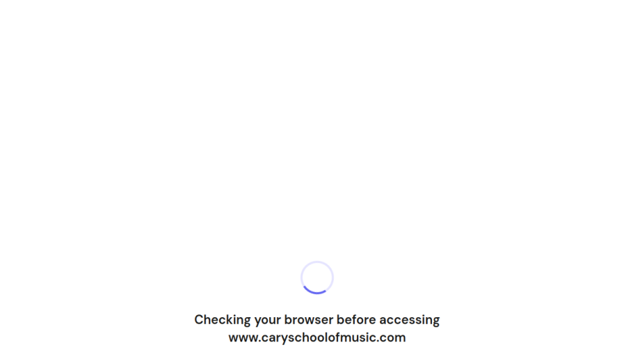 Cary School of Music website screenshot