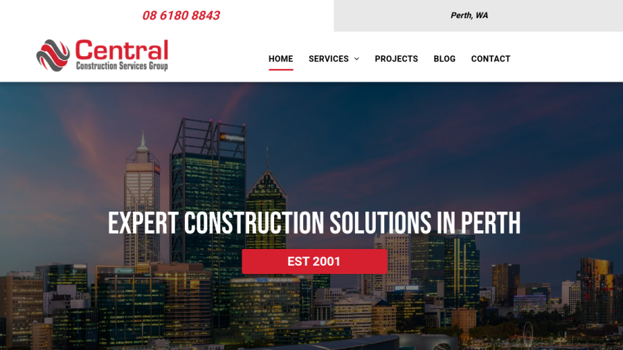 Central Construction Service Group Pty Ltd website