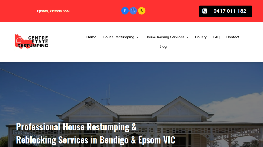 Centre State Restumping website