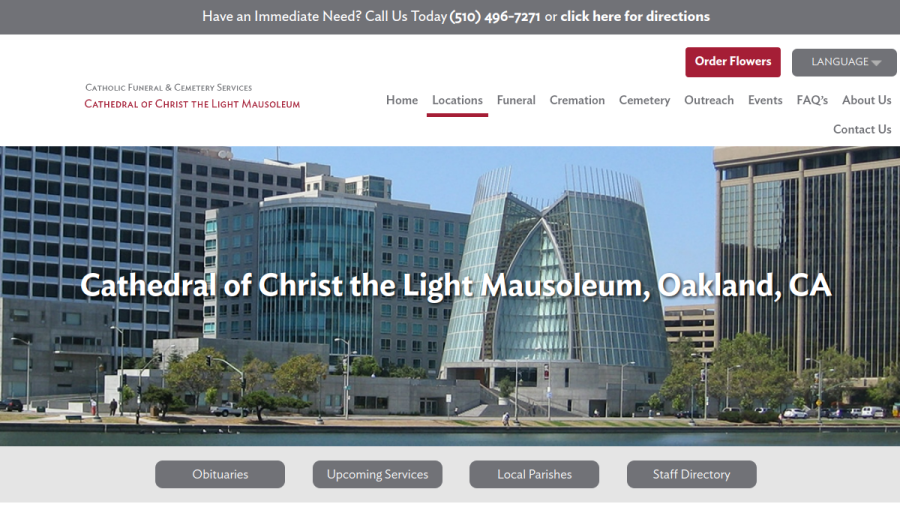 Cathedral of Christ the Light Mausoleum website