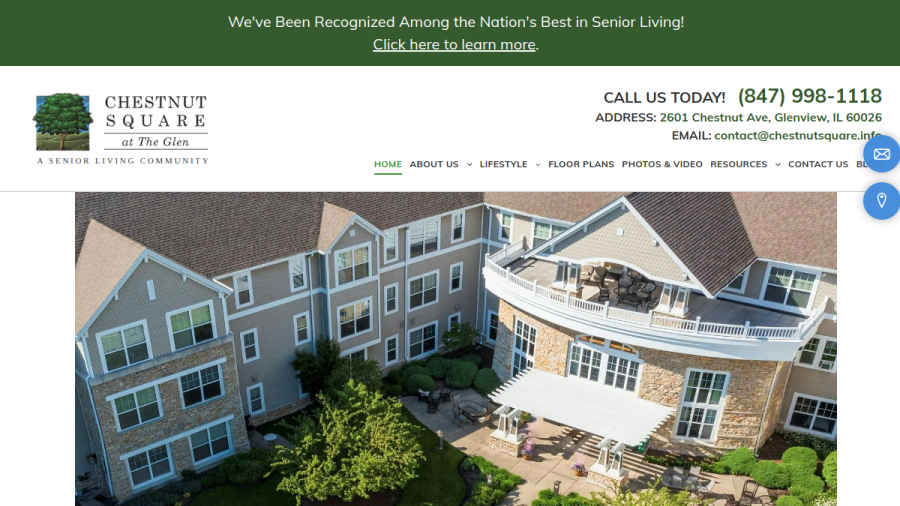 Chestnut Square at The Glen website