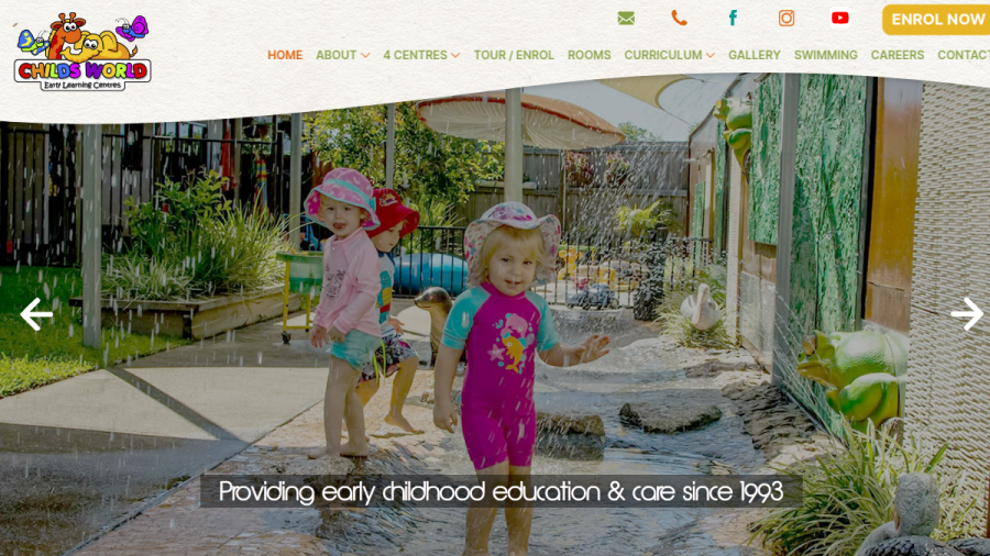 Child's World Early Learning Centre website