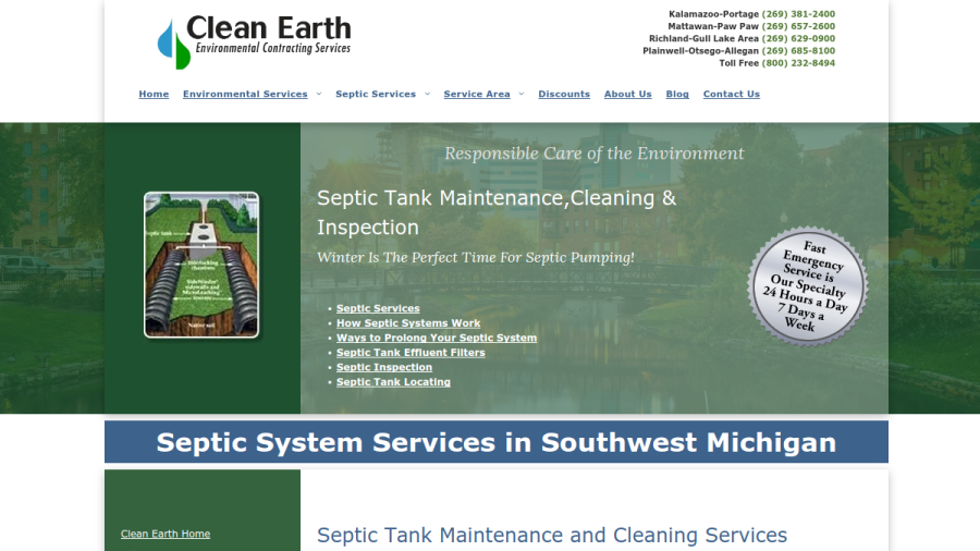 Clean Earth Environmental website