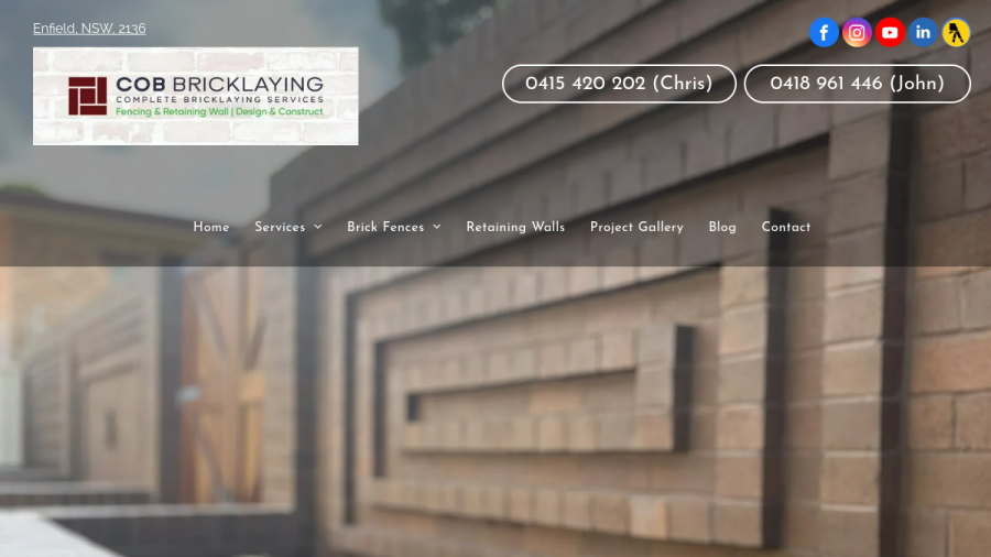 COB Bricklaying website